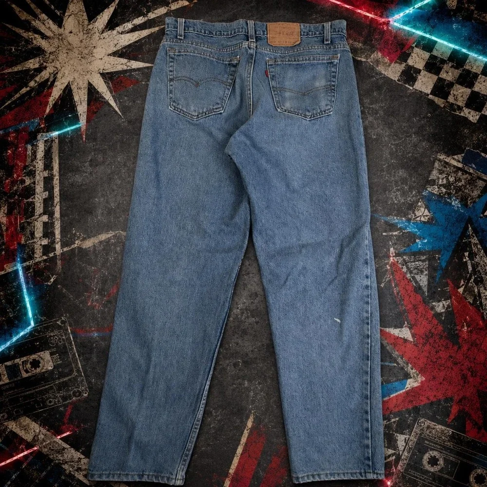 Vintage 1993 Levis 550 Jeans Mens 36x34 Made in USA Relaxed Tapered Blue Denim